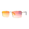 Elegant Mens Luxury Designer Fashion Narrow Rectangular Sunglasses