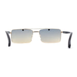 Elegant Mens Luxury Designer Fashion Narrow Rectangular Sunglasses