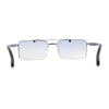 Elegant Mens Luxury Designer Fashion Narrow Rectangular Sunglasses