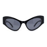 Retro Womens High Temple Thick Arm Plastic Cat Eye Sunglasses