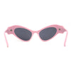 Retro Womens High Temple Thick Arm Plastic Cat Eye Sunglasses