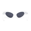 Retro Womens High Temple Thick Arm Plastic Cat Eye Sunglasses