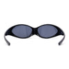 Unique Mask Style Wrap Around Oval Sport Sunglasses