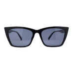 Womens Mod Squared Rectangular Cat Eye Fashion Sunglasses
