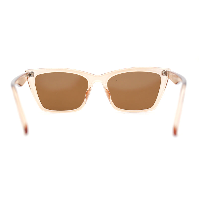 Womens Mod Squared Rectangular Cat Eye Fashion Sunglasses