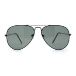 Mens Tempered Glass Lens Iconic Tear Drop Officer Sunglasses