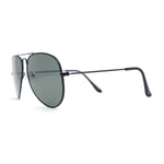 Mens Tempered Glass Lens Iconic Tear Drop Officer Sunglasses