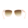 Womens Thick Bevel Geometric Cut Plastic Butterfly Sunglasses