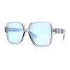 Womens Classy 90s Oversize Rectangle Designer Fashion Sunglasses