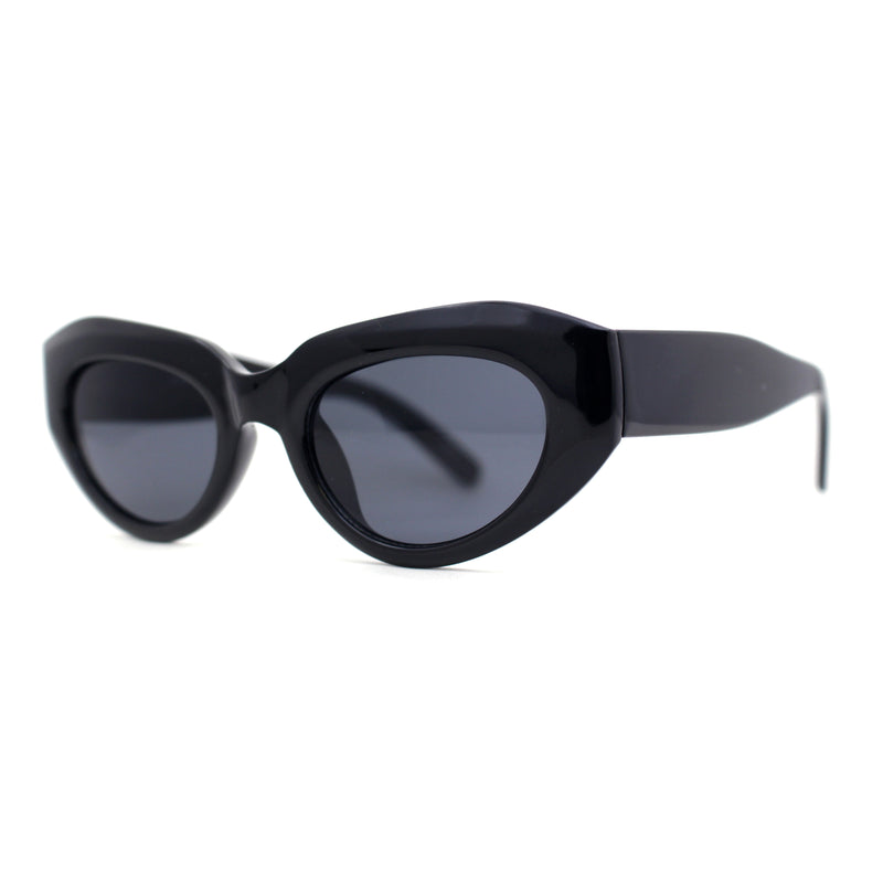 Womens Mod Cat Eye Retro Thick Plastic Sunglasses