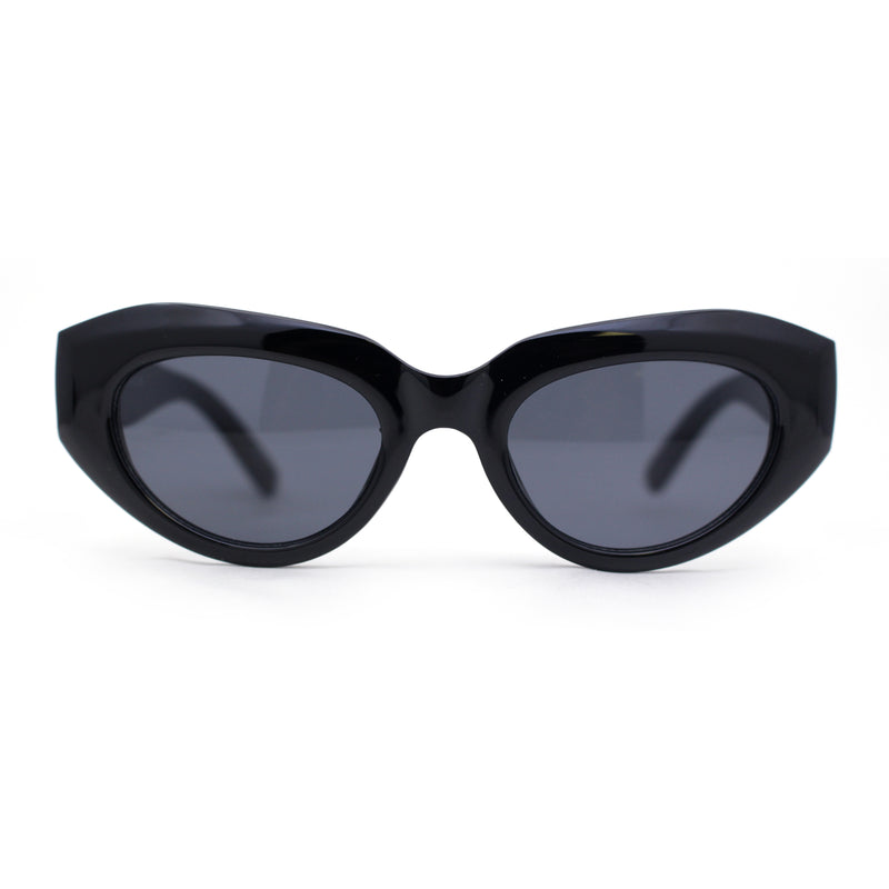 Womens Mod Cat Eye Retro Thick Plastic Sunglasses
