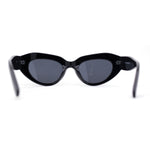 Womens Mod Cat Eye Retro Thick Plastic Sunglasses