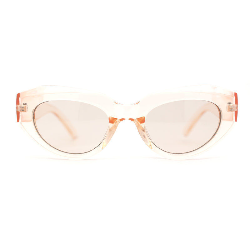 Womens Mod Cat Eye Retro Thick Plastic Sunglasses