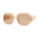 Womens Mod Square Thick Plastic Fashion Sunglasses