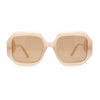 Womens Mod Square Thick Plastic Fashion Sunglasses
