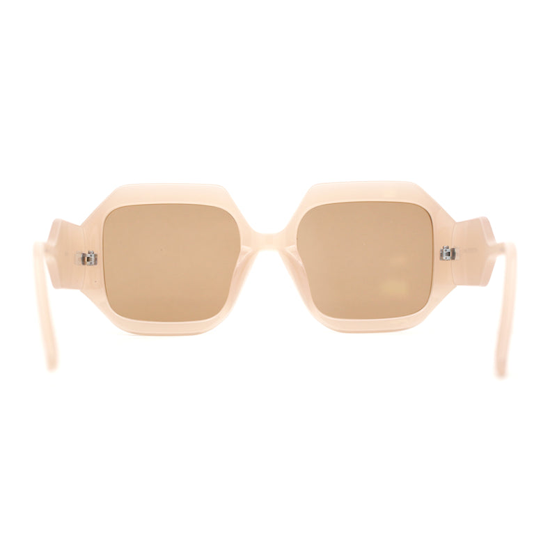 Womens Mod Square Thick Plastic Fashion Sunglasses