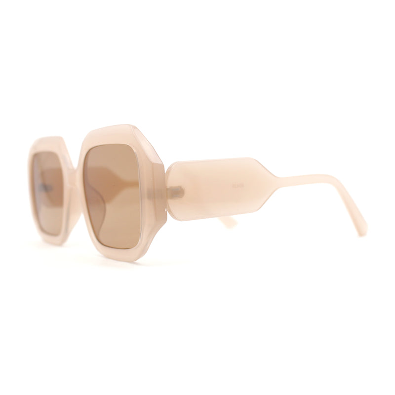 Womens Mod Square Thick Plastic Fashion Sunglasses