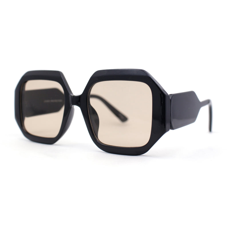 Womens Mod Square Thick Plastic Fashion Sunglasses