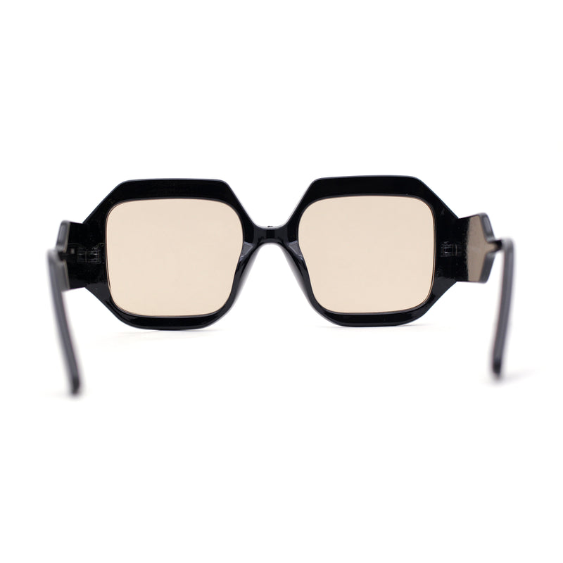 Womens Mod Square Thick Plastic Fashion Sunglasses