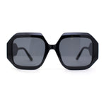 Womens Mod Square Thick Plastic Fashion Sunglasses