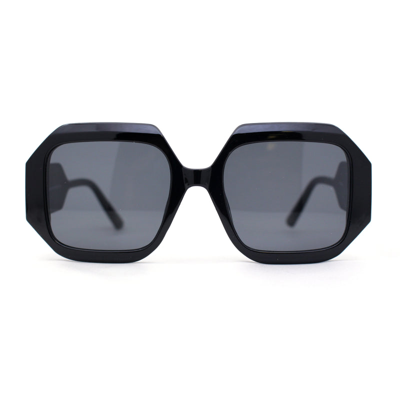 Womens Mod Square Thick Plastic Fashion Sunglasses