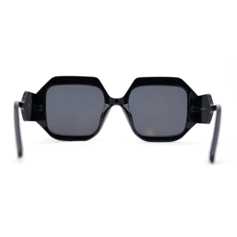 Womens Mod Square Thick Plastic Fashion Sunglasses