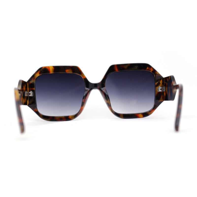 Womens Mod Square Thick Plastic Fashion Sunglasses