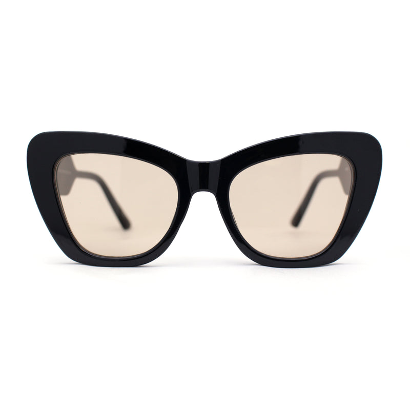 Womens Mod Cat Eye Thick Plastic Fashion Sunglasses
