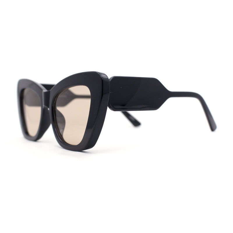 Womens Mod Cat Eye Thick Plastic Fashion Sunglasses