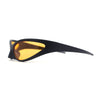 High Fashion Trendy Wrap Around 90s Sport Plastic Sunglasses