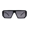 Flat Top Mobster Angular Modern Metal Hinge Racer Sunglasses