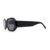 Womens Angular Bevel Narrow Clout Mod Plastic Sunglasses