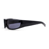 Trendy 90s Sport Look Curved Wrap Fashion Sunglasses