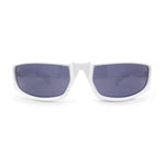 Trendy 90s Sport Look Curved Wrap Fashion Sunglasses