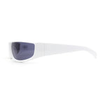 Trendy 90s Sport Look Curved Wrap Fashion Sunglasses