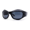 Trendy 90s Sport Wrap Thick Bevel Plastic Oval Sunglasses