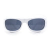 Trendy 90s Sport Wrap Thick Bevel Plastic Oval Sunglasses