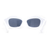 Trendy 90s Sport Wrap Thick Bevel Plastic Oval Sunglasses