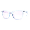 Whimsical Light Breezy Color Hipster Thin Horn Rim Sunglasses