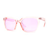 Whimsical Light Breezy Color Hipster Thin Horn Rim Sunglasses