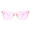 Whimsical Light Breezy Color Hipster Thin Horn Rim Sunglasses