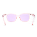 Whimsical Light Breezy Color Hipster Thin Horn Rim Sunglasses