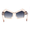 Thick Hard Angular Mad Thick Brow Crop Side Cat Eye Sunglasses