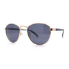 Polarized Retro Hipster Round Metal Rim Normcore Sunglasses