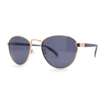 Polarized Retro Hipster Round Metal Rim Normcore Sunglasses