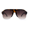 Mens Designer Fashion Half Rim Racer Flat Top Mob Sunglasses