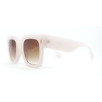 Womens Trendy Pop Color Hipster Boyfriend Thick Horn Rim Sunglasses