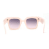 Womens Trendy Pop Color Hipster Boyfriend Thick Horn Rim Sunglasses