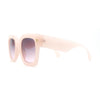 Womens Trendy Pop Color Hipster Boyfriend Thick Horn Rim Sunglasses