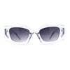 Womens Mod Geometric Clout Plastic Fashion Sunglasses